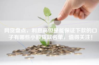 网贷盘点，利息高但是能保证下款的口子有哪些小额贷款名单，值得关注！