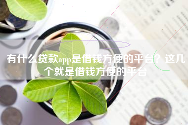 有什么贷款app是借钱方便的平台？这几个就是借钱方便的平台