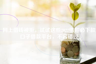 网上借钱被拒，试试这些2022借款必下款口子借款平台，不容错过
