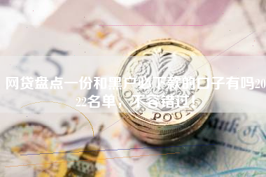 网贷盘点一份和黑户必下款的口子有吗2022名单，不容错过！