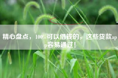 精心盘点，100%可以借钱的，这些贷款app容易通过！