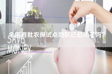全国首批农保试点地区已启动了吗？
