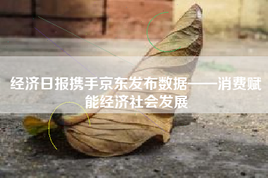 经济日报携手京东发布数据——消费赋能经济社会发展