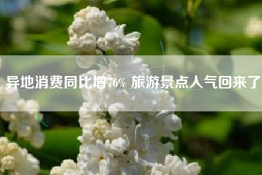 异地消费同比增76% 旅游景点人气回来了