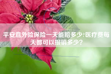 平安意外险保险一天能赔多少?医疗费每天都可以报销多少？