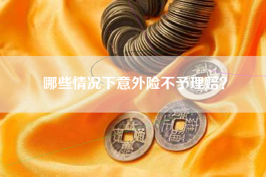 哪些情况下意外险不予理赔？